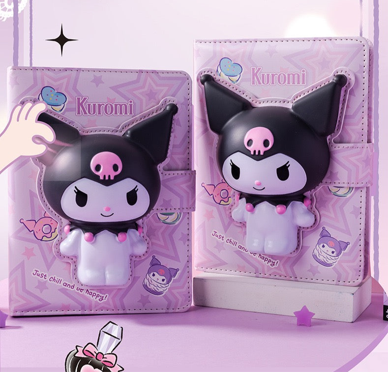 cuaderno sanrio kuromi squishy