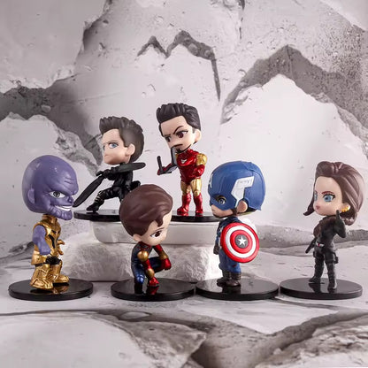 Set de 6 Figuras de Acción Avengers PVC 8 cm
