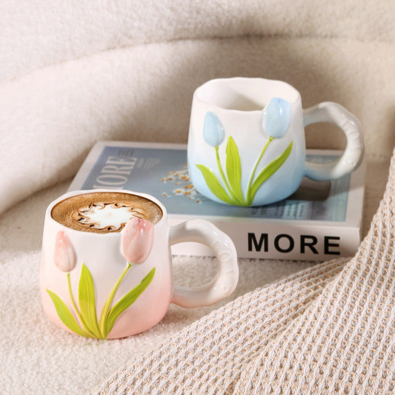 Taza de Cerámica Tulipán 450 ml