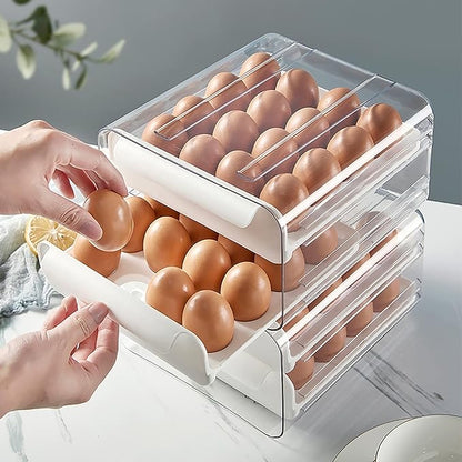 ACRYLIC EGG ORGANIZER WITH CAPACITY FOR 32 UNITS