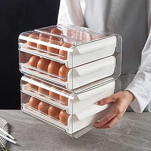 ACRYLIC EGG ORGANIZER WITH CAPACITY FOR 32 UNITS