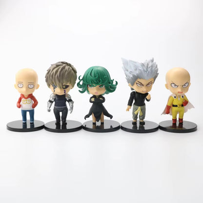 Set de 5 Figuras Anime One Punch Man Estilo Chibi PVC