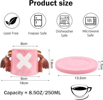 Taza de Cerámica Sombrero de Chopper One Piece 400 ml