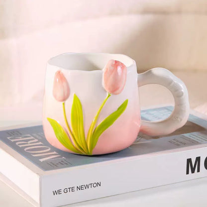 Taza de Cerámica Tulipán 450 ml