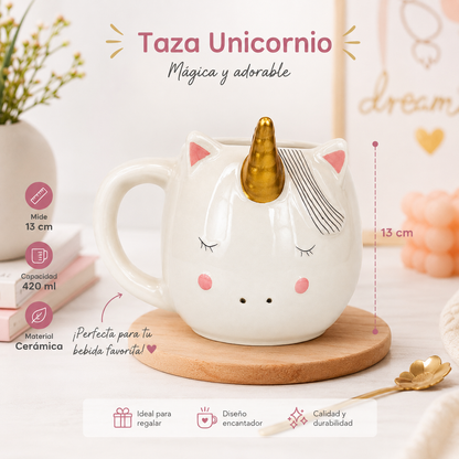 Taza de Cerámica Unicornio – 500 ml
