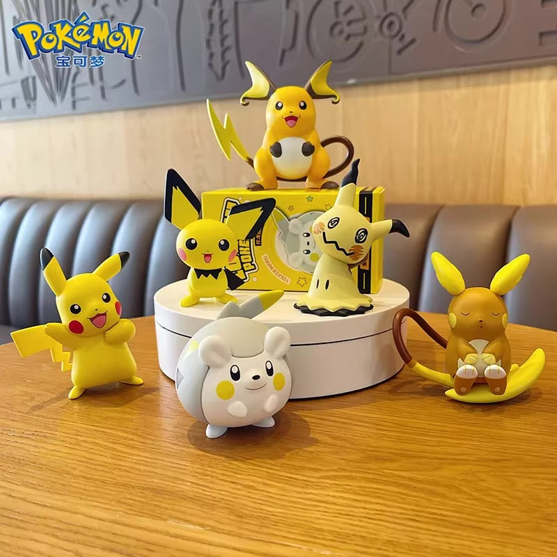 Colección Pikachu 6 Piezas - 8 cm