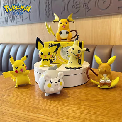 Colección Pikachu 6 Piezas - 8 cm