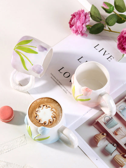 Taza de Cerámica Tulipán 450 ml