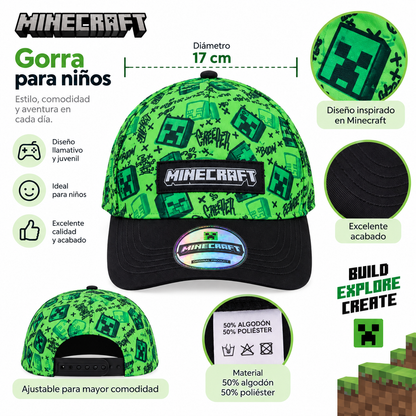 Gorra Minecraft Niños