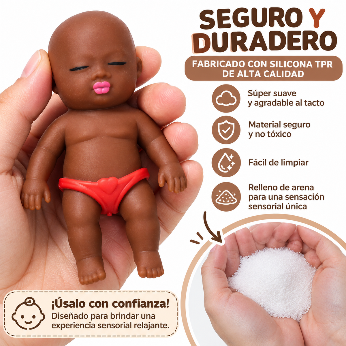 Squishy Natasha Bebé Antiestrés 14 cm