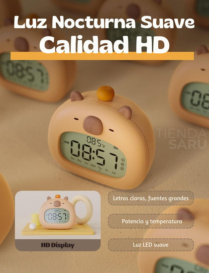 Reloj Despertador Capibara para Niños