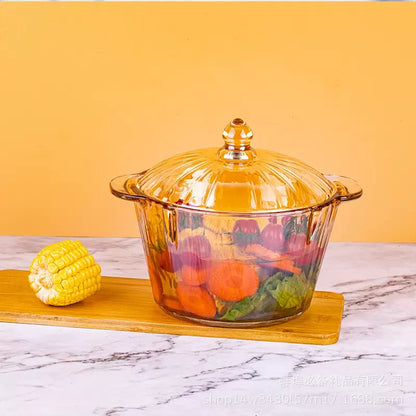 Cacerola de Vidrio de Borosilicsto Ámbar 800 ml