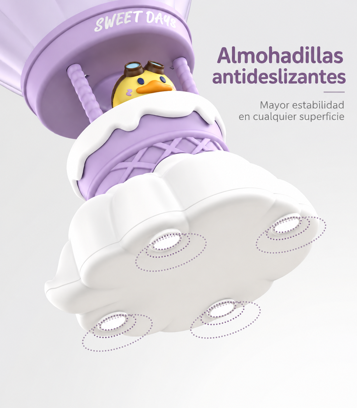 Lámpara Infantil Globo Aerostático - Lila