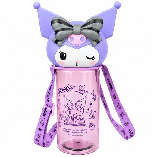 Botella de Plástico Kuromi 3D – 560 ml