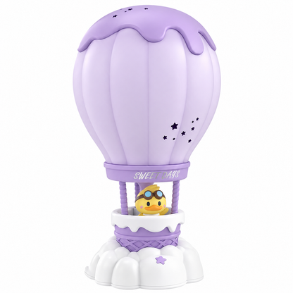 Lámpara Infantil Globo Aerostático - Lila