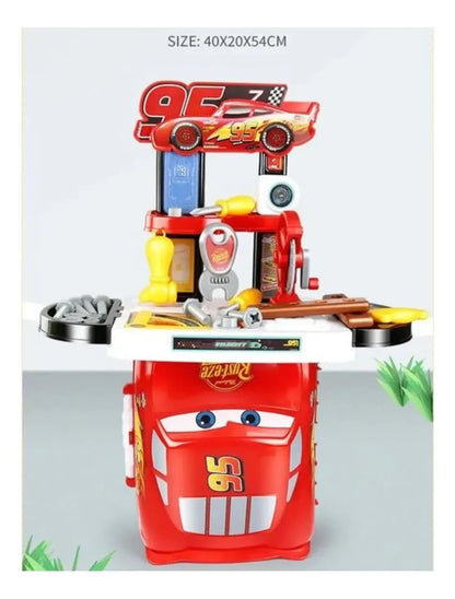 Taller Mecánico 3 en 1 Rayo McQueen Cars Disney