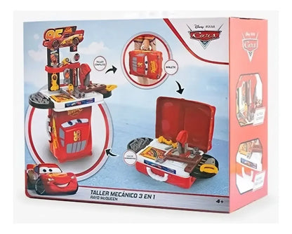 Taller Mecánico 3 en 1 Rayo McQueen Cars Disney