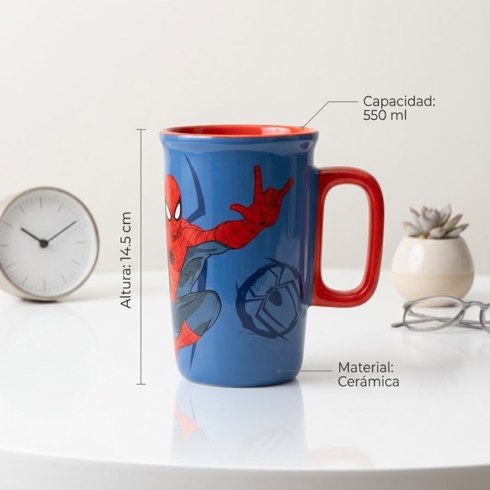 Taza de Cerámica Spiderman Marvel 550 ml