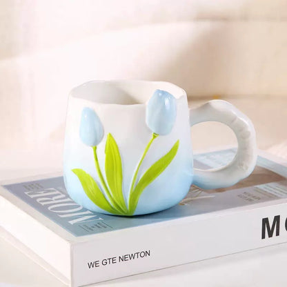 Taza de Cerámica Tulipán 450 ml