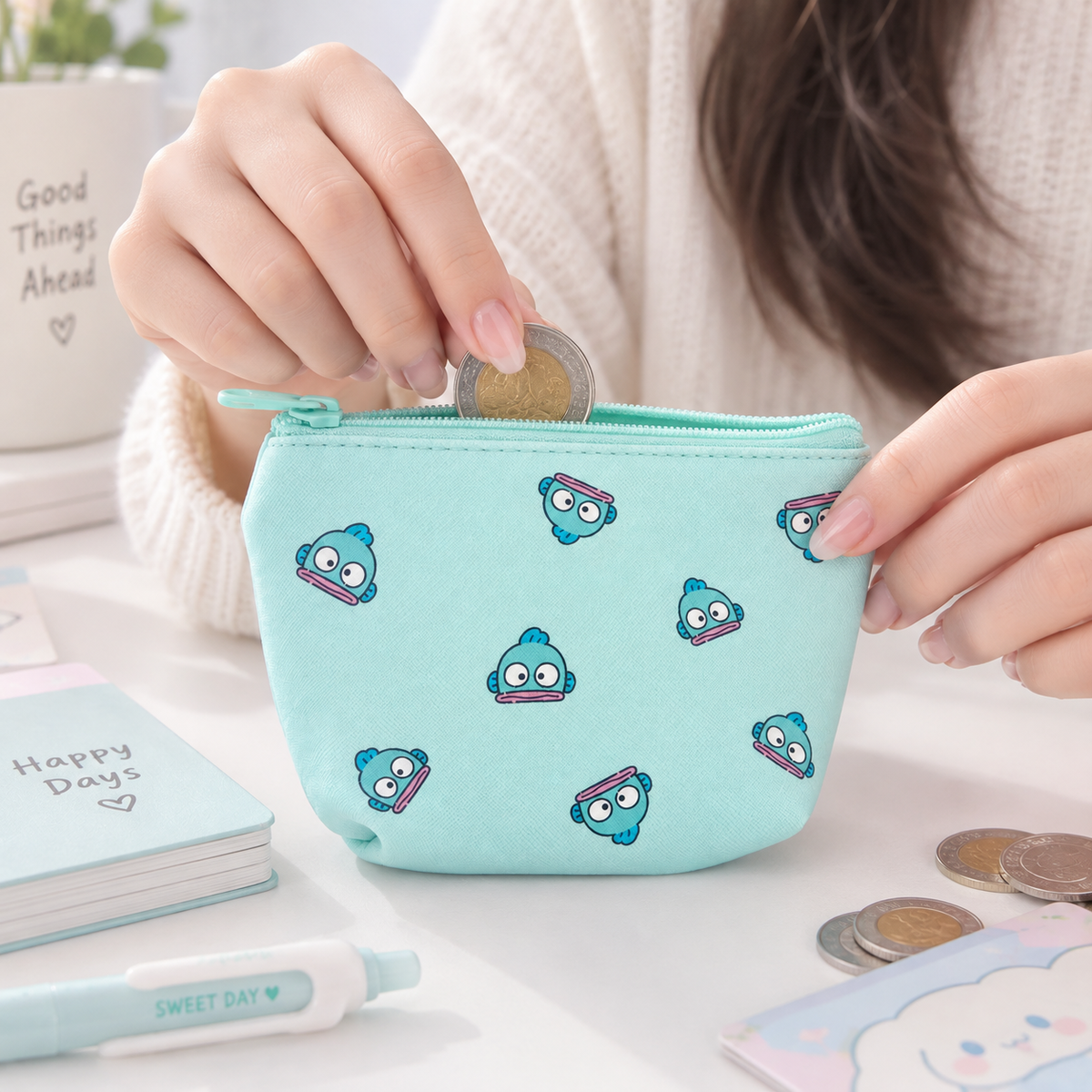 Monedero Sanrio Hangyodon