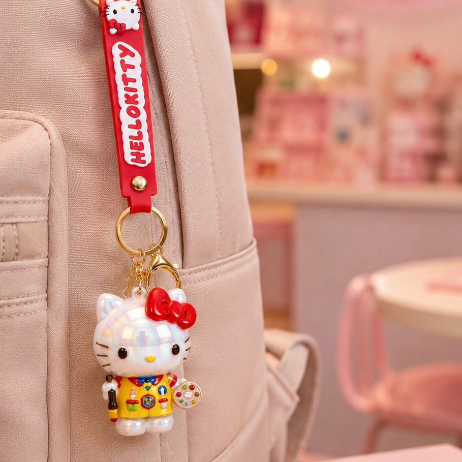 Pack de 4 Llaveros Hello Kitty Tornasolados 5.5 cm