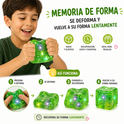 Squishy Cubo con Luces LED