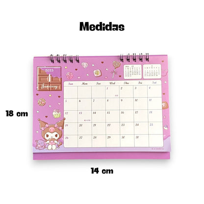 Calendario de Mesa Kuromi – Sanrio Japón