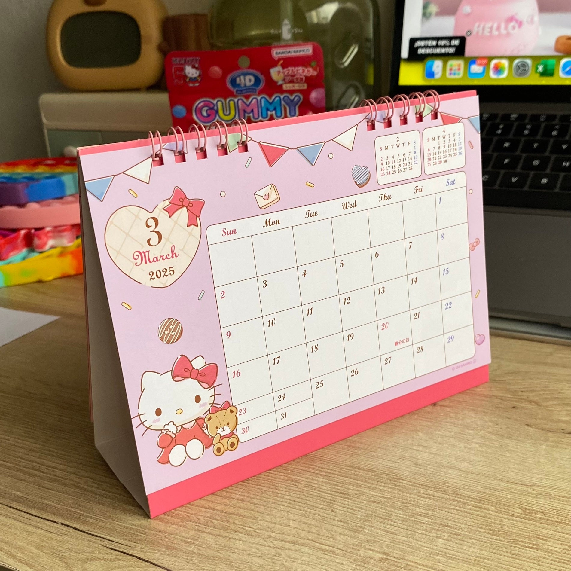 Calendario de Mesa Hello Kitty – Sanrio Japón