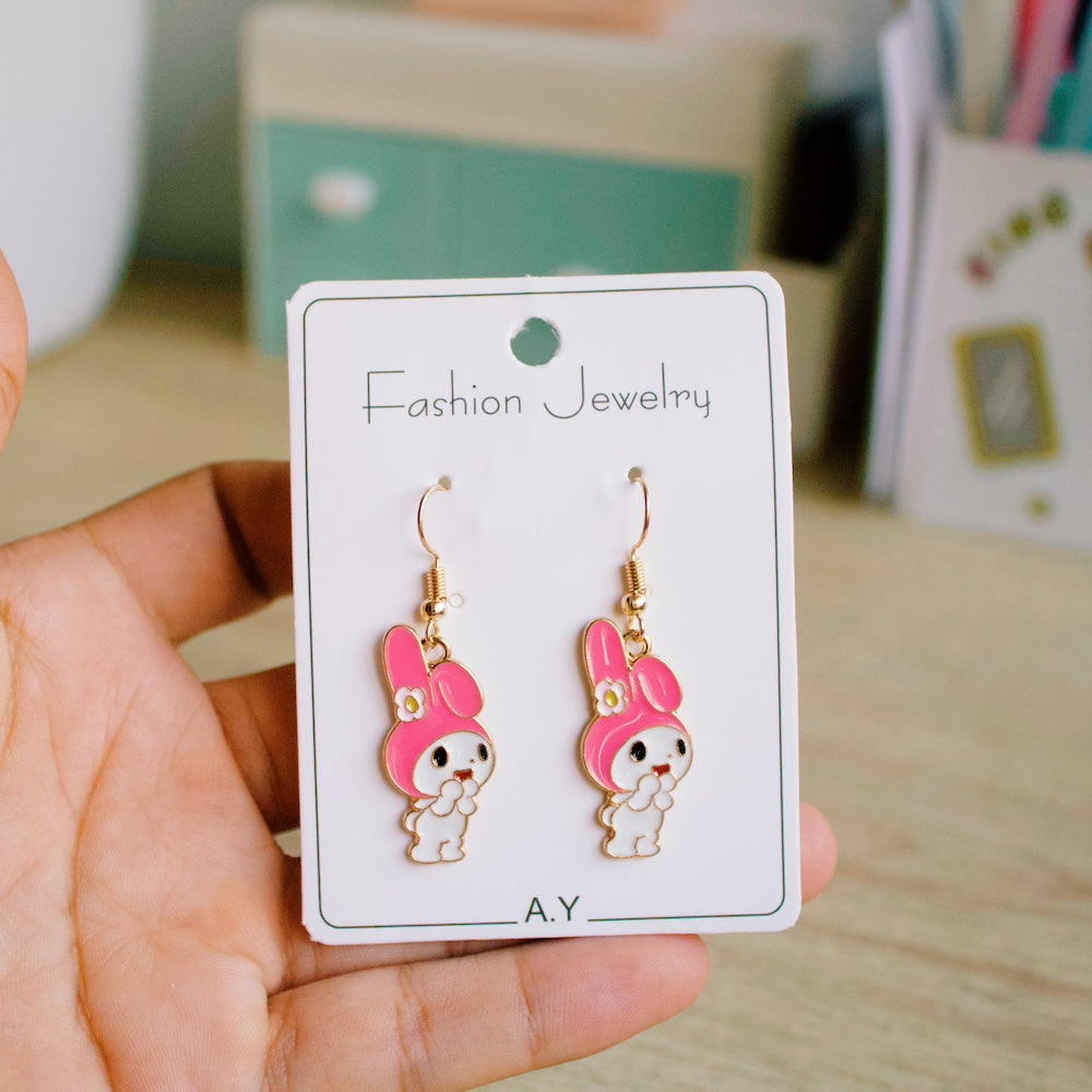 Aretes Kuromi My Melody – Para Niñas