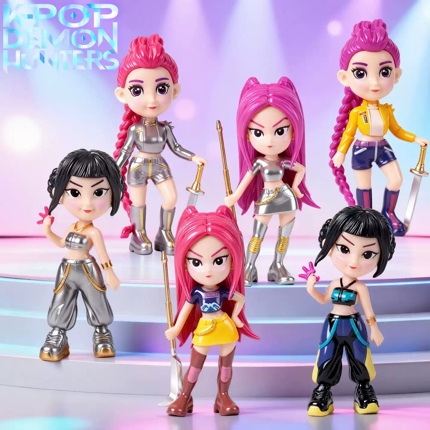 Caja Sorpresa Guerreras KPop 6 piezas 10 cm