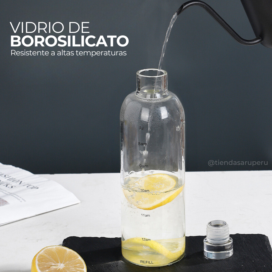 botella de vidrio aesthetic