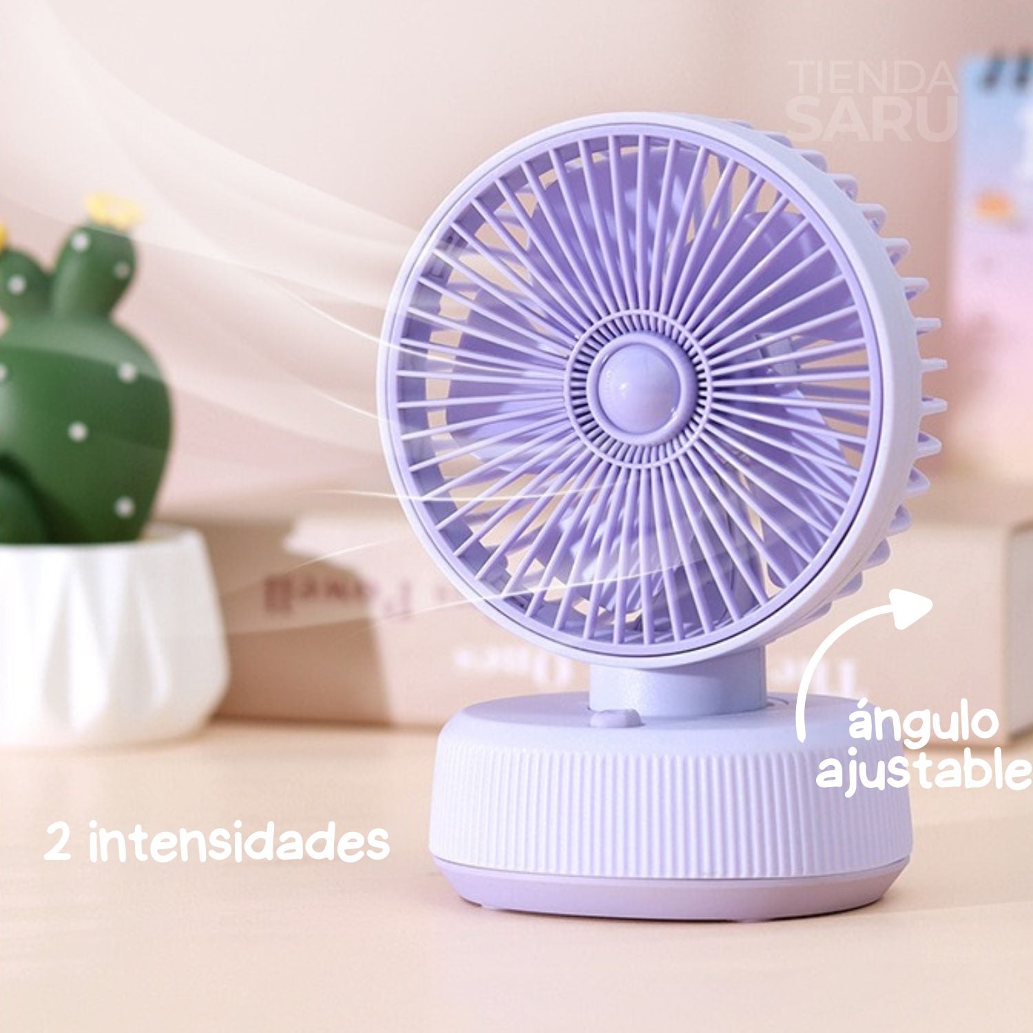 Mini Ventilador de Escritorio Inalámbrico