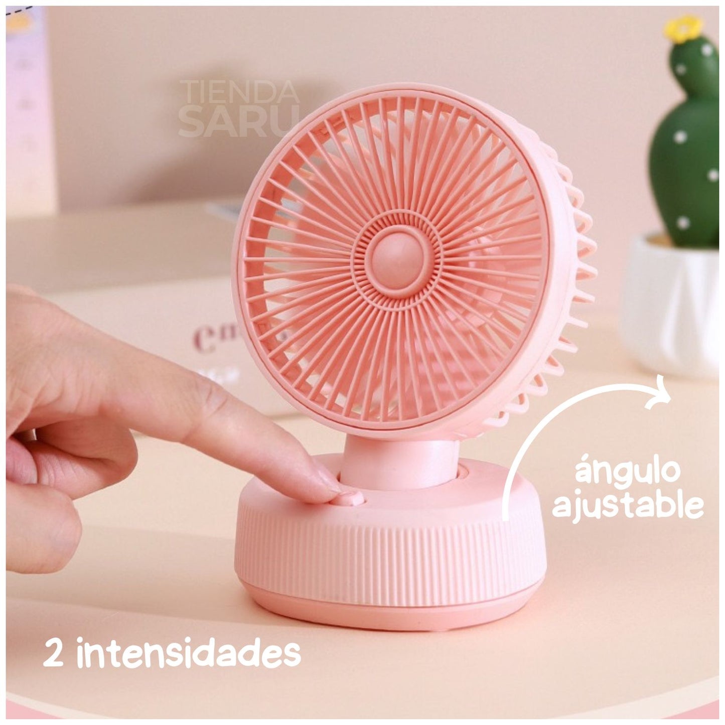 Mini Ventilador de Escritorio Inalámbrico