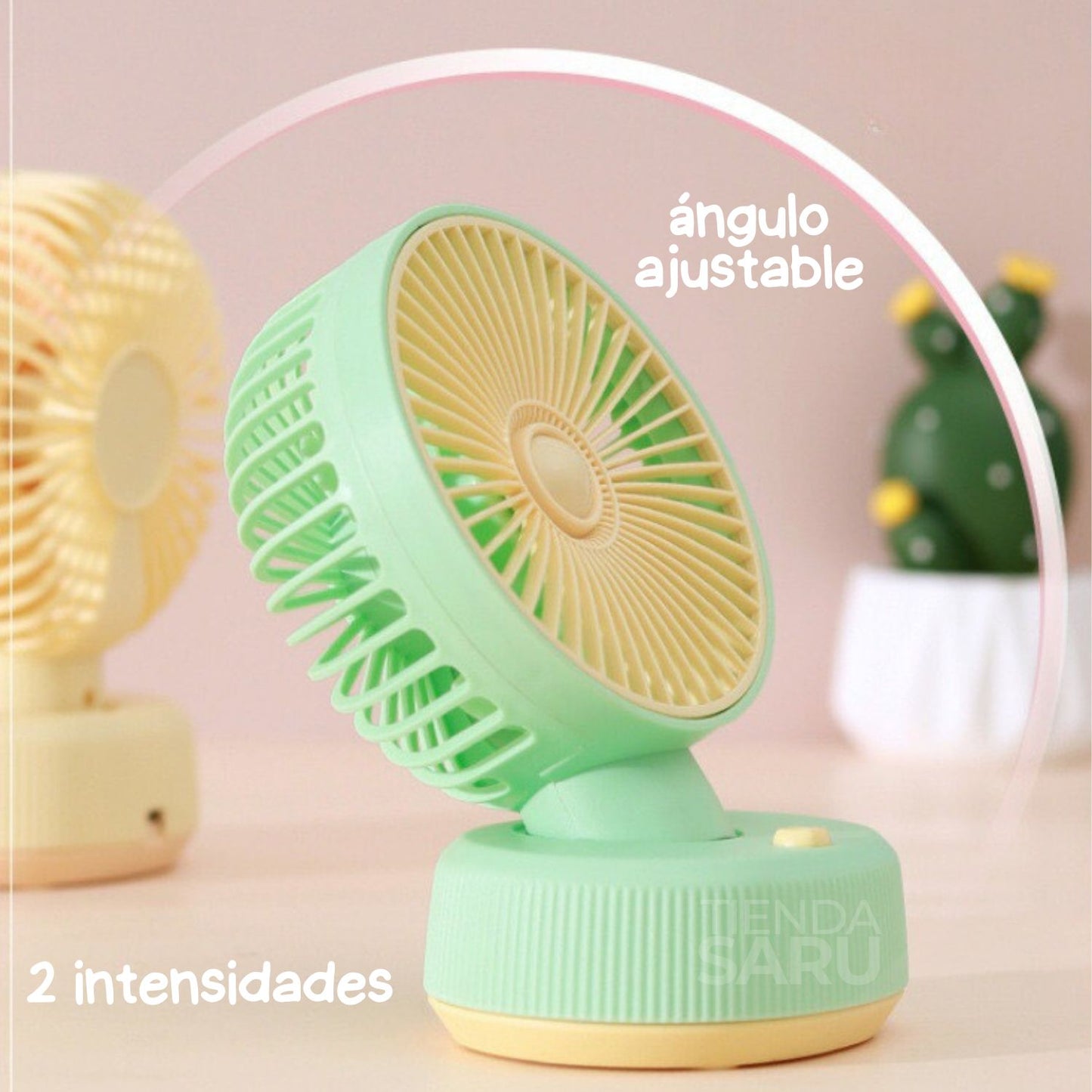 Mini Ventilador de Escritorio Inalámbrico