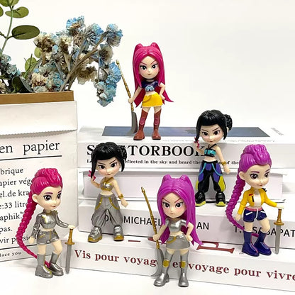 Caja Sorpresa Guerreras KPop 6 piezas 10 cm