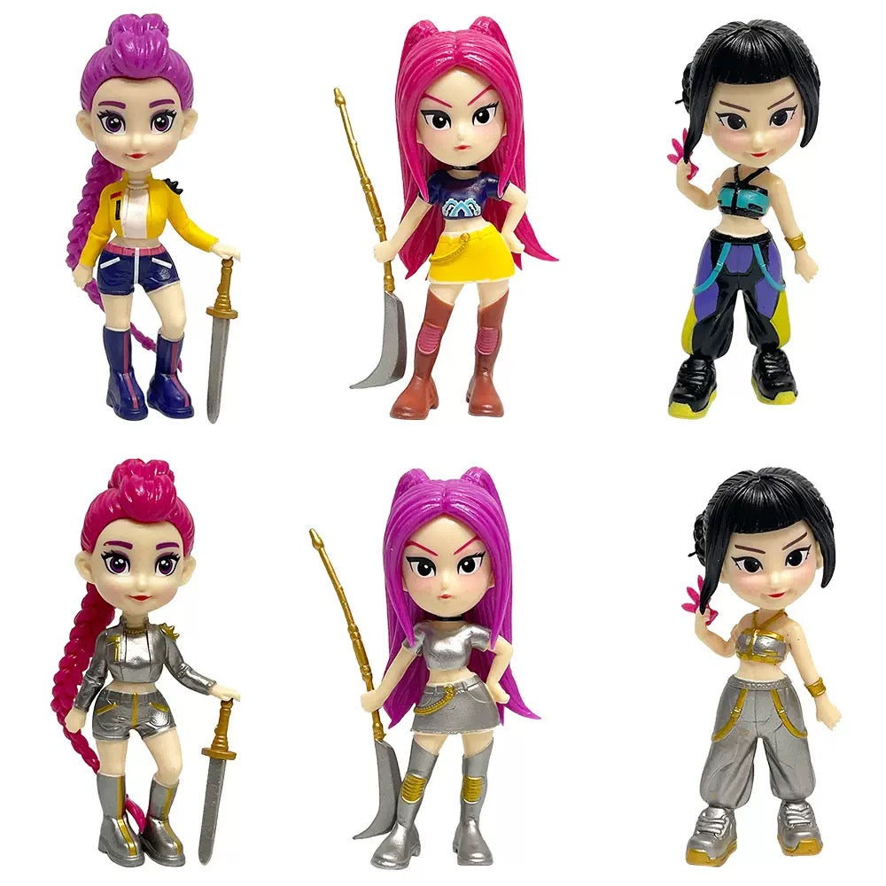 Caja Sorpresa Guerreras KPop 6 piezas 10 cm