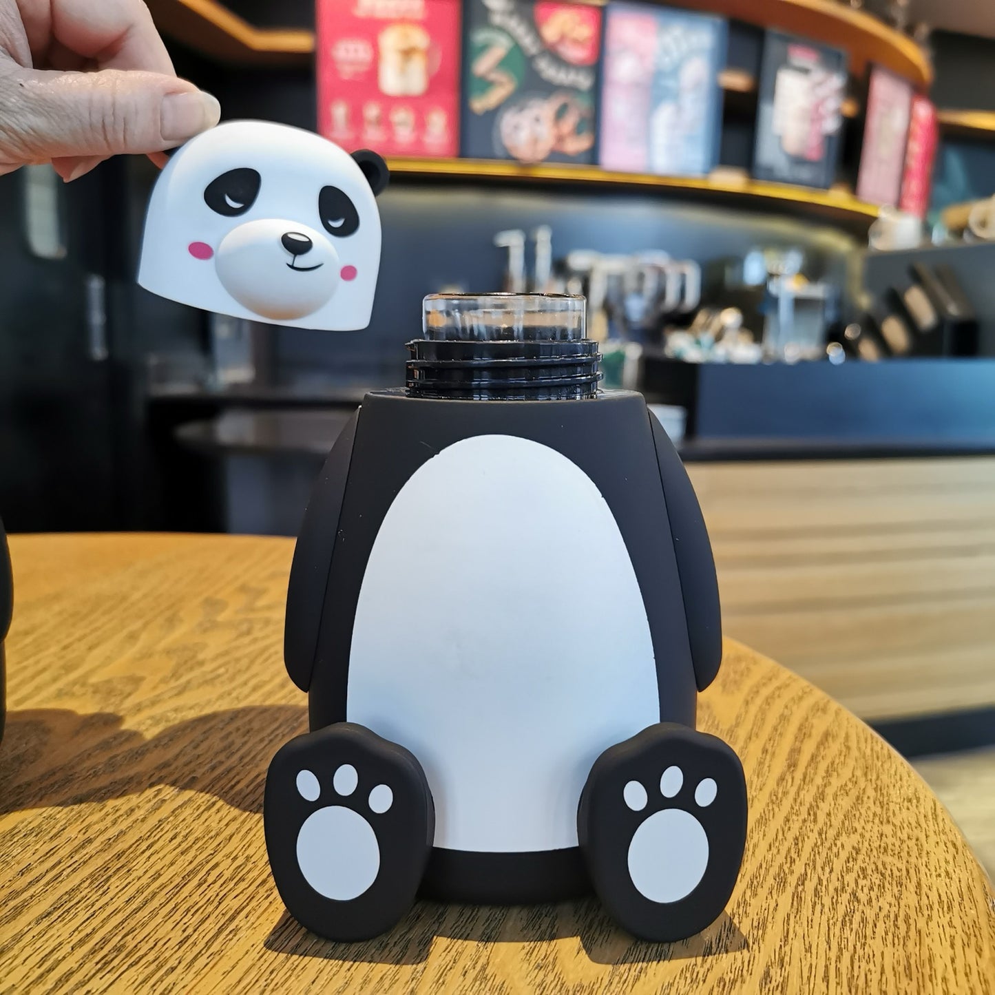 Panda Bear Glass Bottle – 320 ml