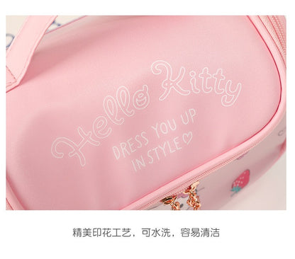 NECESER DE PU PARA COSMÉTICOS ESTILO KELLO KITTY