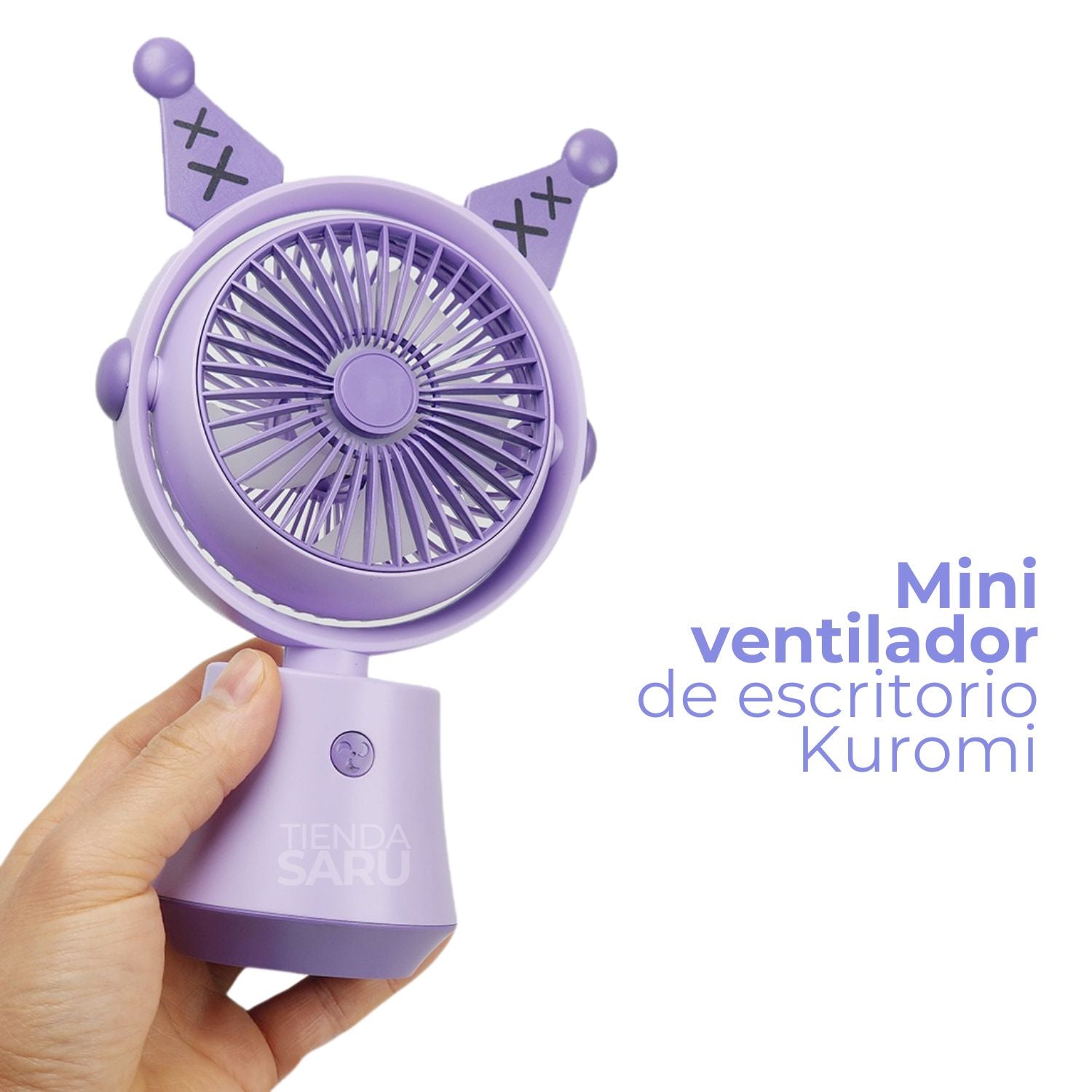 Mini Ventilador Portátil de Escritorio Kuromi