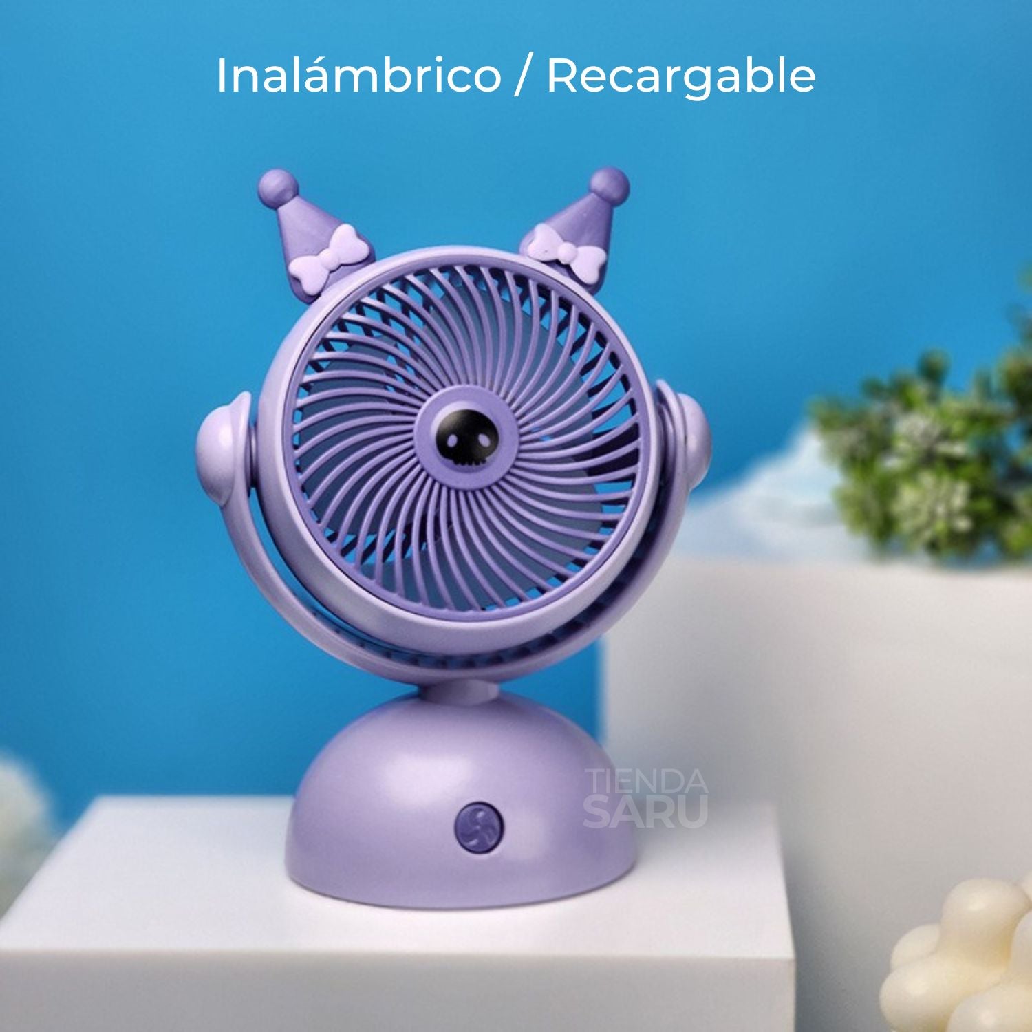 Mini Ventilador Portátil Giratorio Kuromi