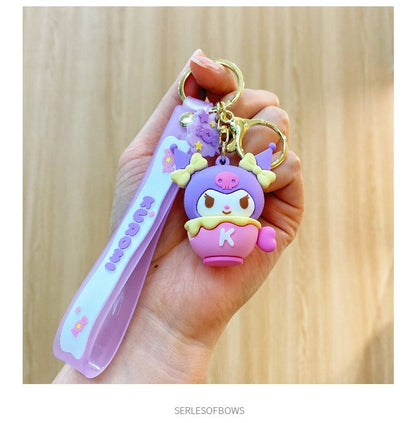 Sanrio Kuromi Cup Pendant Keychain