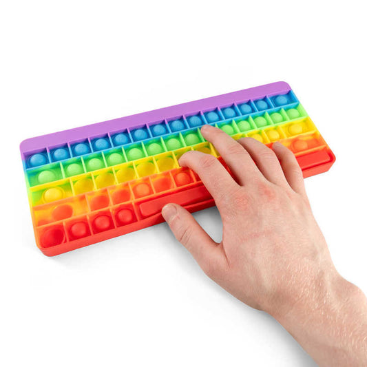 Pop It Teclado Multicolor Juguete Sensorial Antiestrés – 27 cm