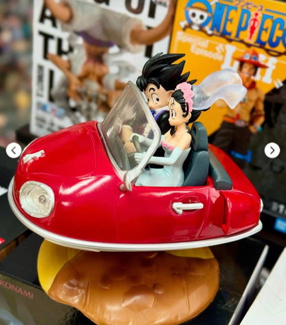 Figura de Colección Gokú y Milk Novios en Auto Dragon Ball
