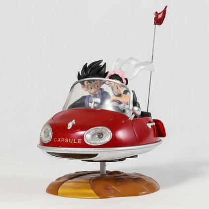 Figura de Colección Gokú y Milk Novios en Auto Dragon Ball