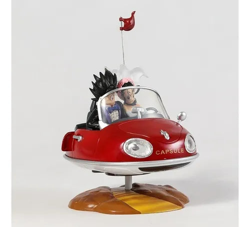Figura de Colección Gokú y Milk Novios en Auto Dragon Ball