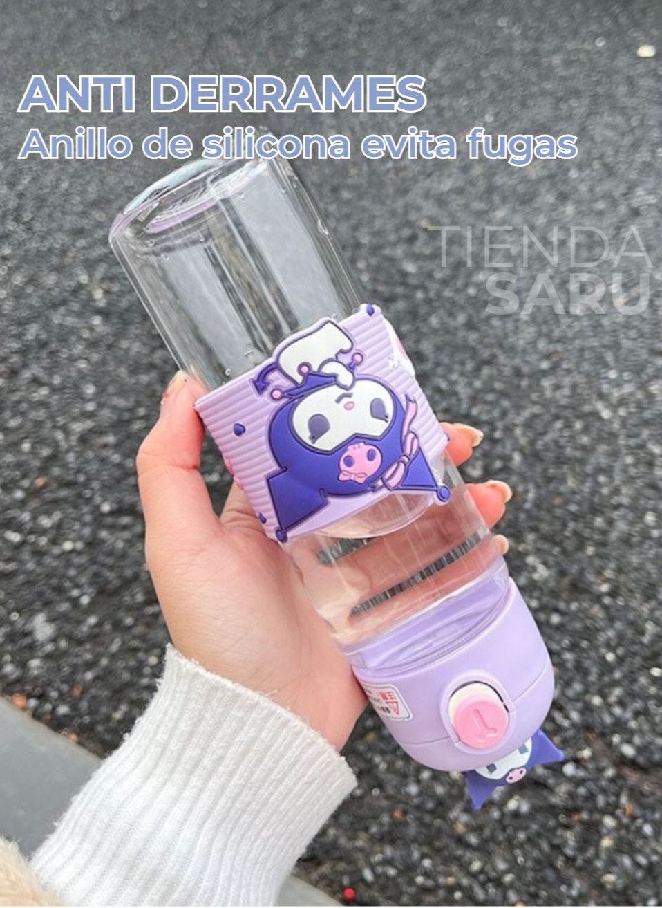 Tomatodo de Vidrio Kuromi 330 ml – Sanrio