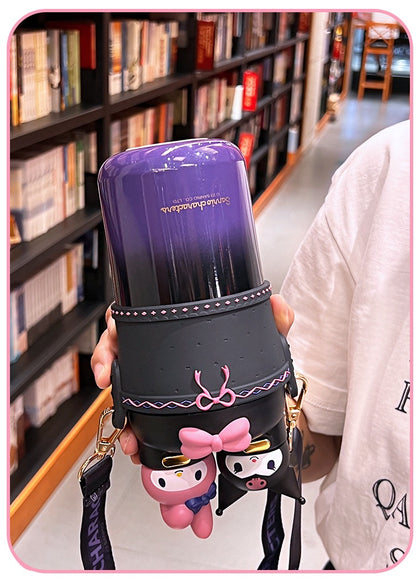 Kuromi &amp; My Melody Sanrio Double Spout Stainless Steel Thermos 550 ml