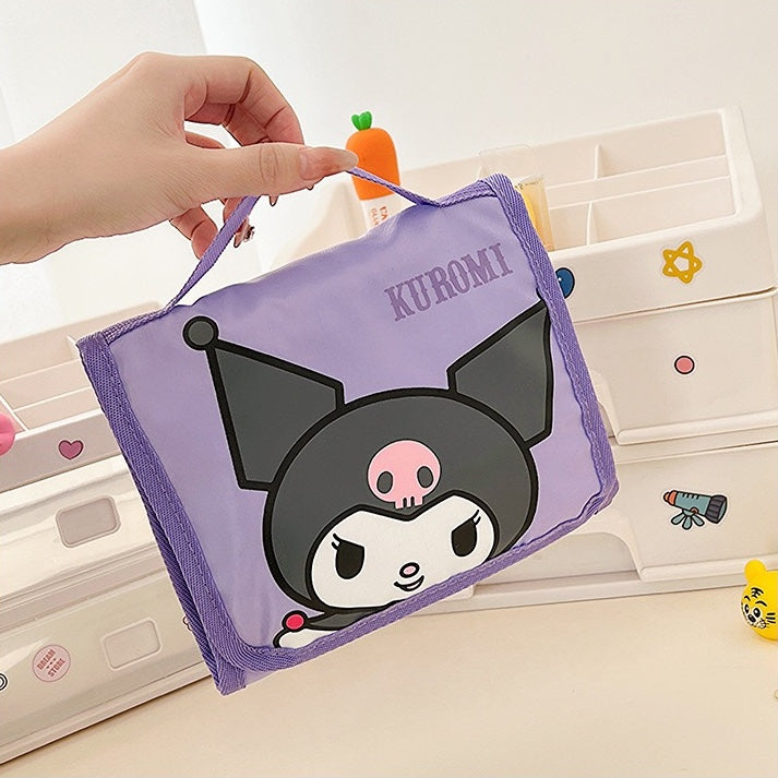 Neceser Porta Cosméticos Plegable 3 Cuerpos Sanrio Kuromi