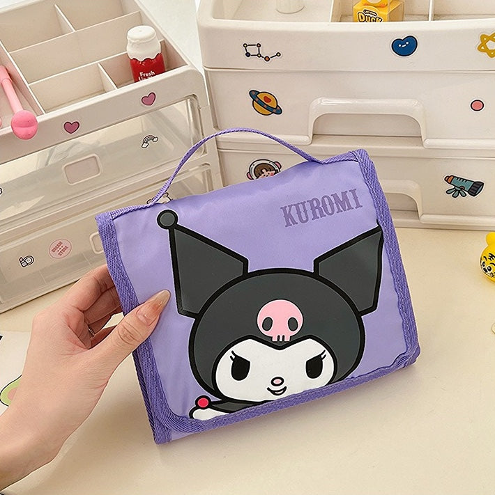 Neceser Porta Cosméticos Plegable 3 Cuerpos Sanrio Kuromi