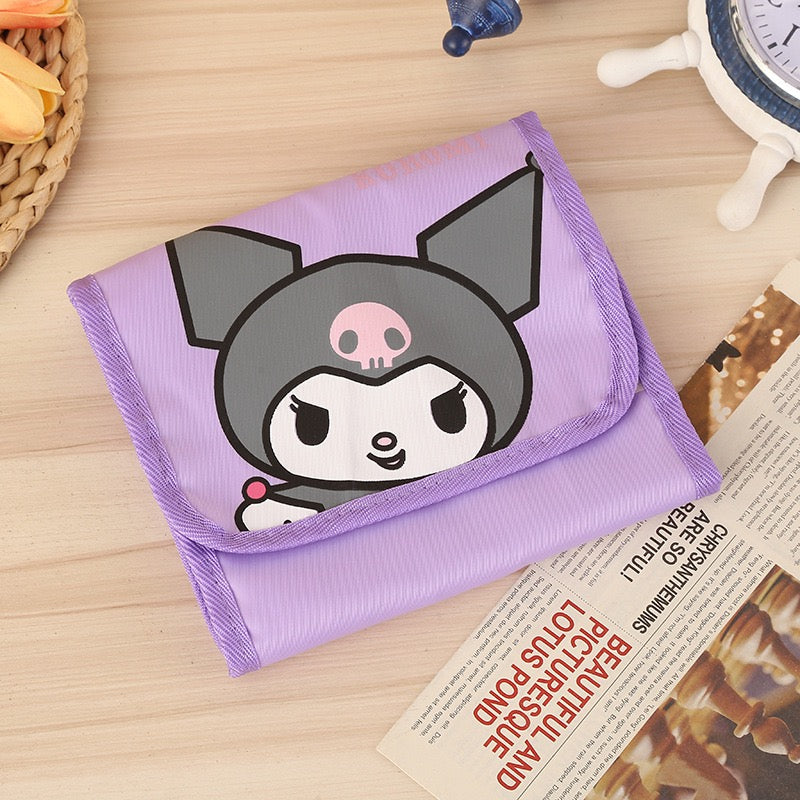 Neceser Porta Cosméticos Plegable 3 Cuerpos Sanrio Kuromi